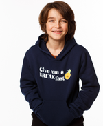 Load image into Gallery viewer, Children&#39;s Hoodie – Give ‘em a BREAKfast 🍍
